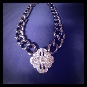 Chain link Necklace Black